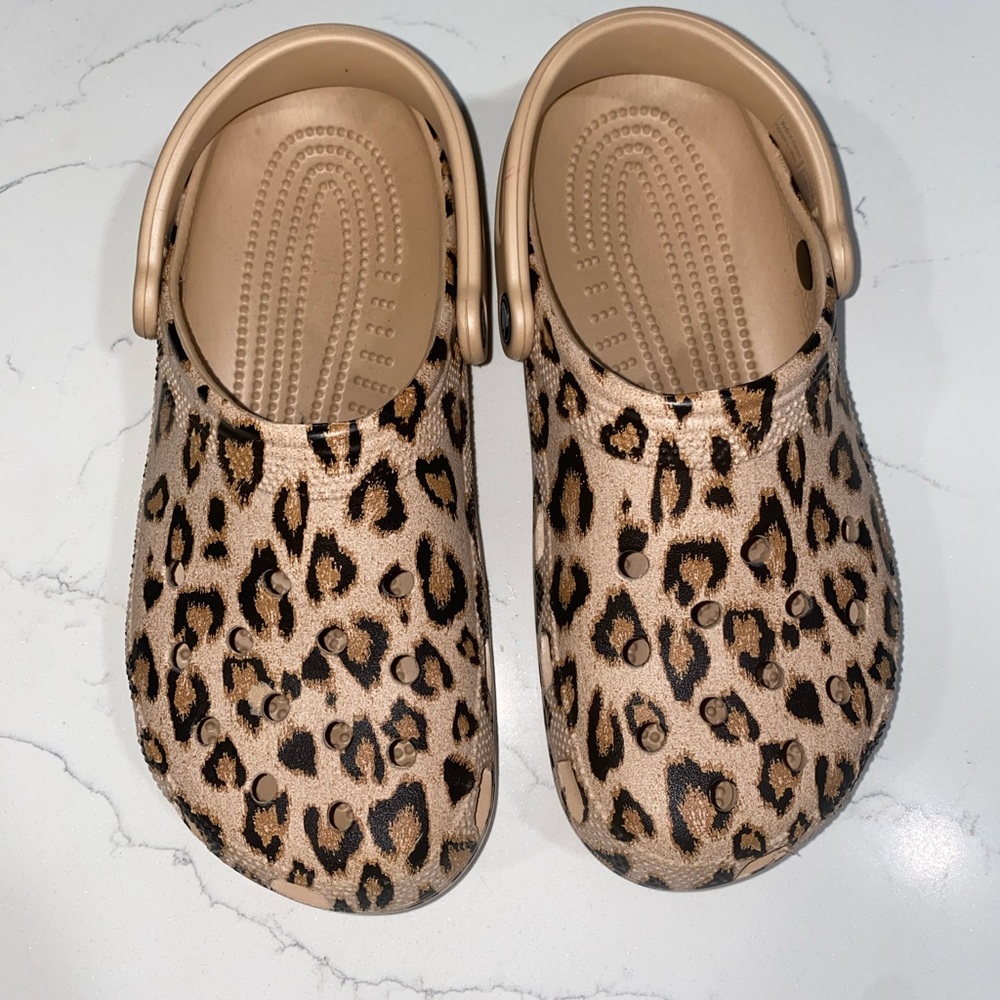 Cheetah Crocs